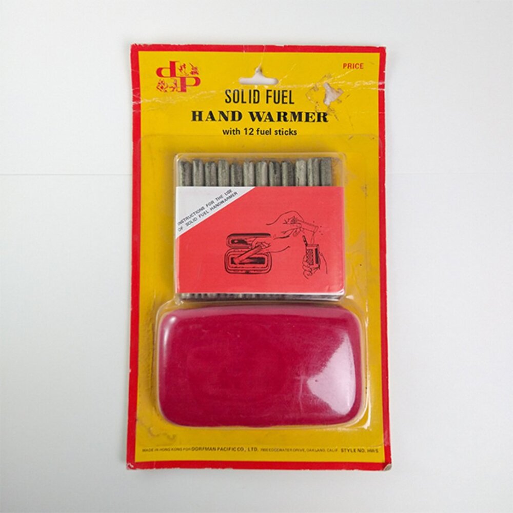1970's 70's Vintage Dorfman Pacific Solid Fuel Hand Warmer + 12 Fuel Sticks NIB